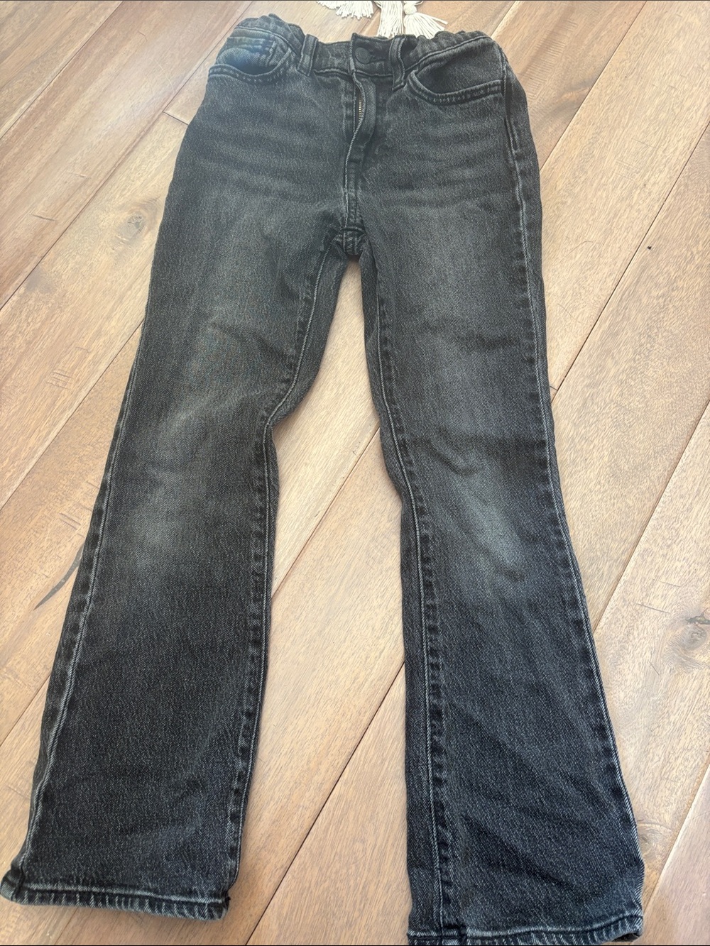Old Navy girls faded black Jeans - high rise flare jeans